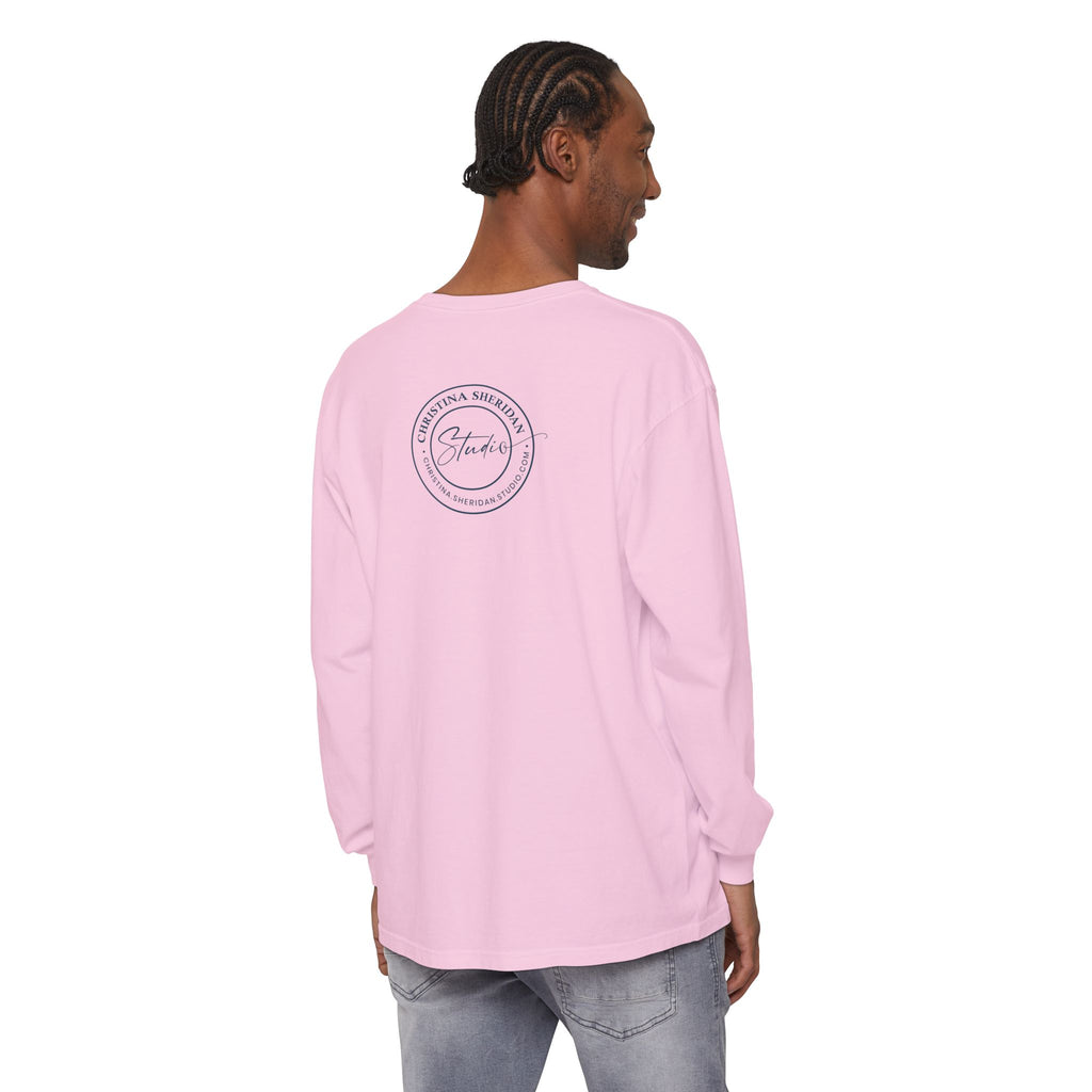 Long Sleeve T‑Shirt — Minimalist Studio Logo Back Print
