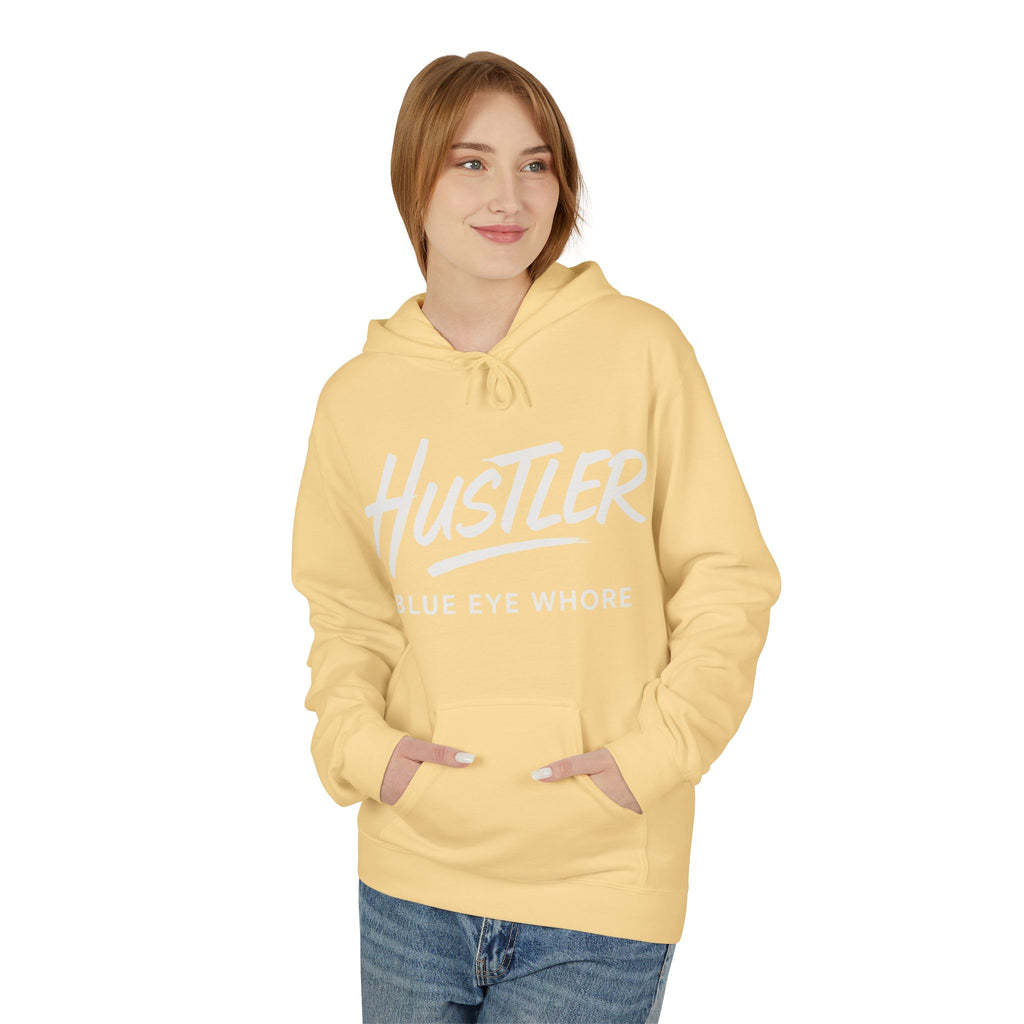Crime Novel Typography Hoodie — Bold Minimalist Reader Sweatshirt