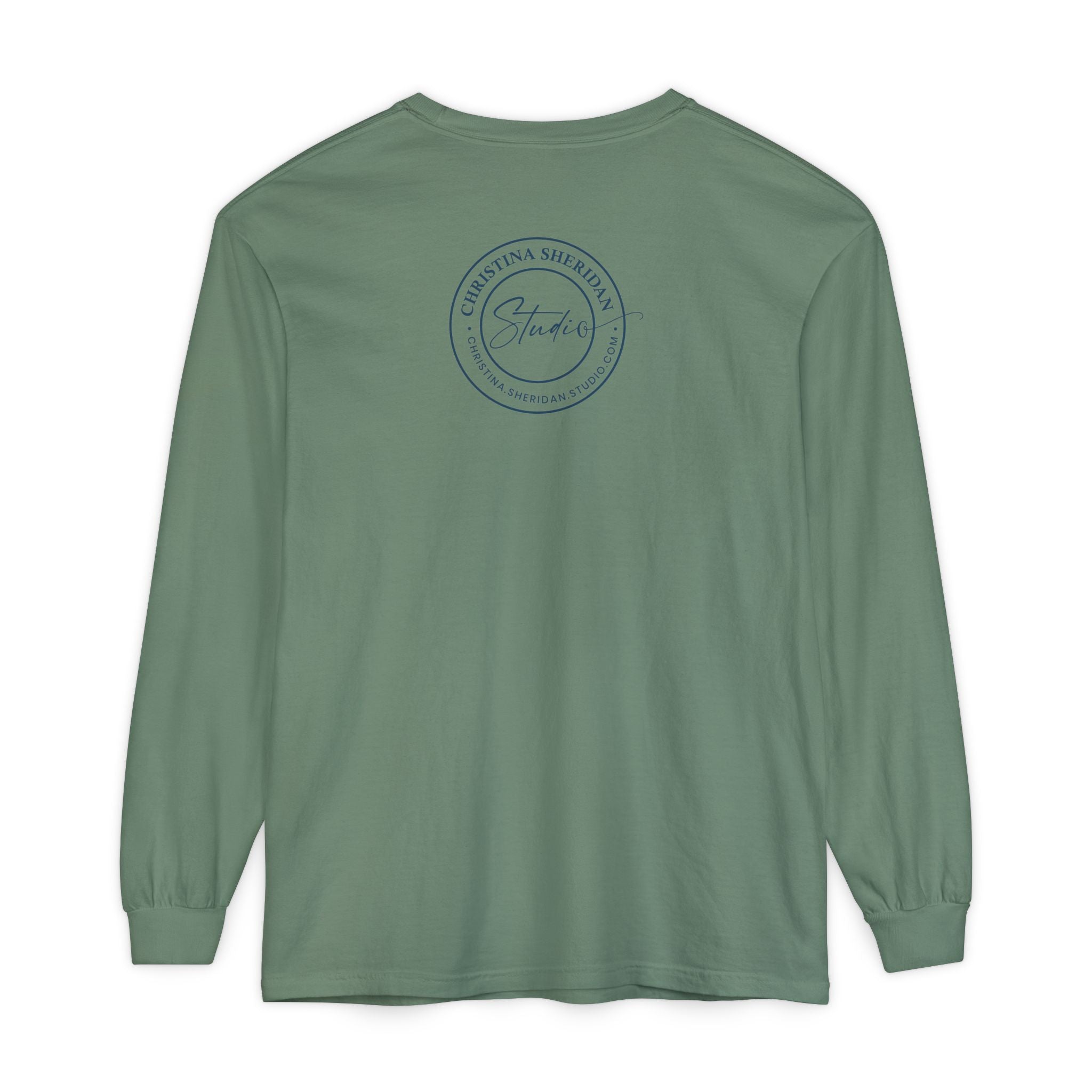 Blue Eye Whore Novel-Inspired Long Sleeve Tee — Dark Cinematic Design