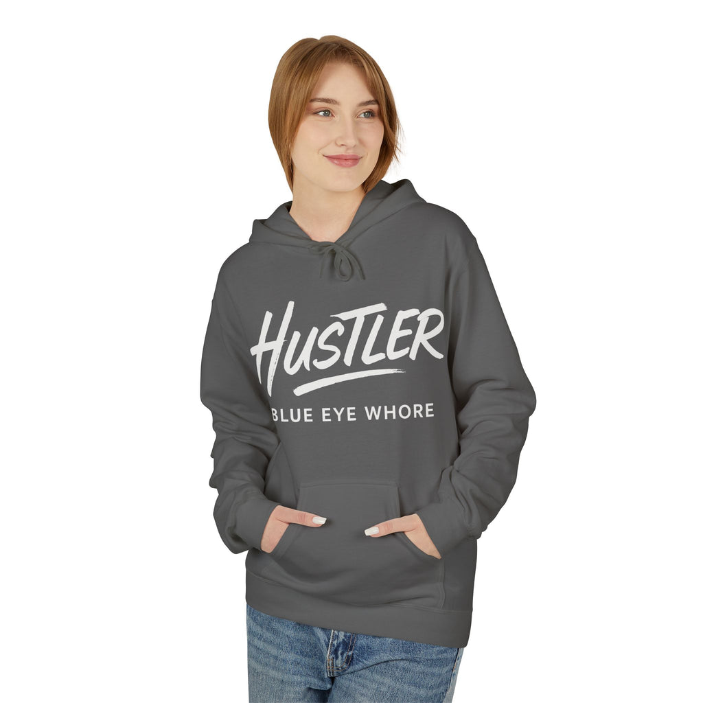 Crime Novel Typography Hoodie — Bold Minimalist Reader Sweatshirt