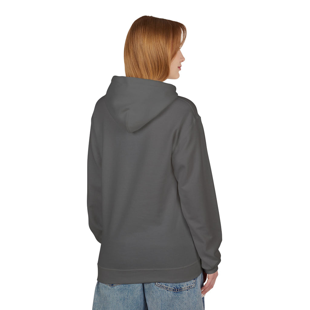 Crime Novel Typography Hoodie — Bold Minimalist Reader Sweatshirt