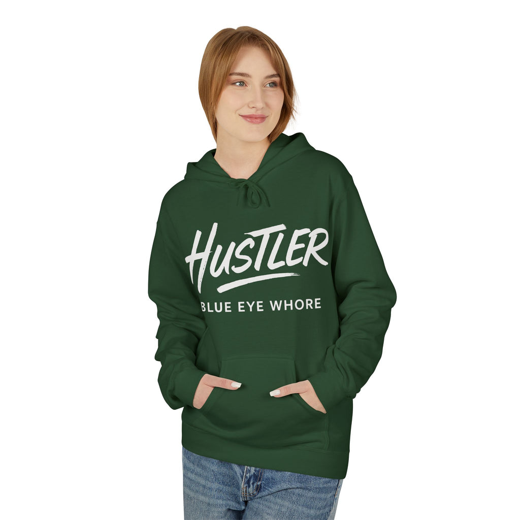Crime Novel Typography Hoodie — Bold Minimalist Reader Sweatshirt