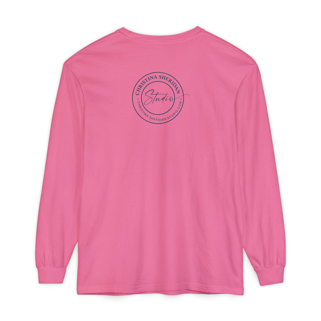 Long Sleeve T‑Shirt — Minimalist Studio Logo Back Print