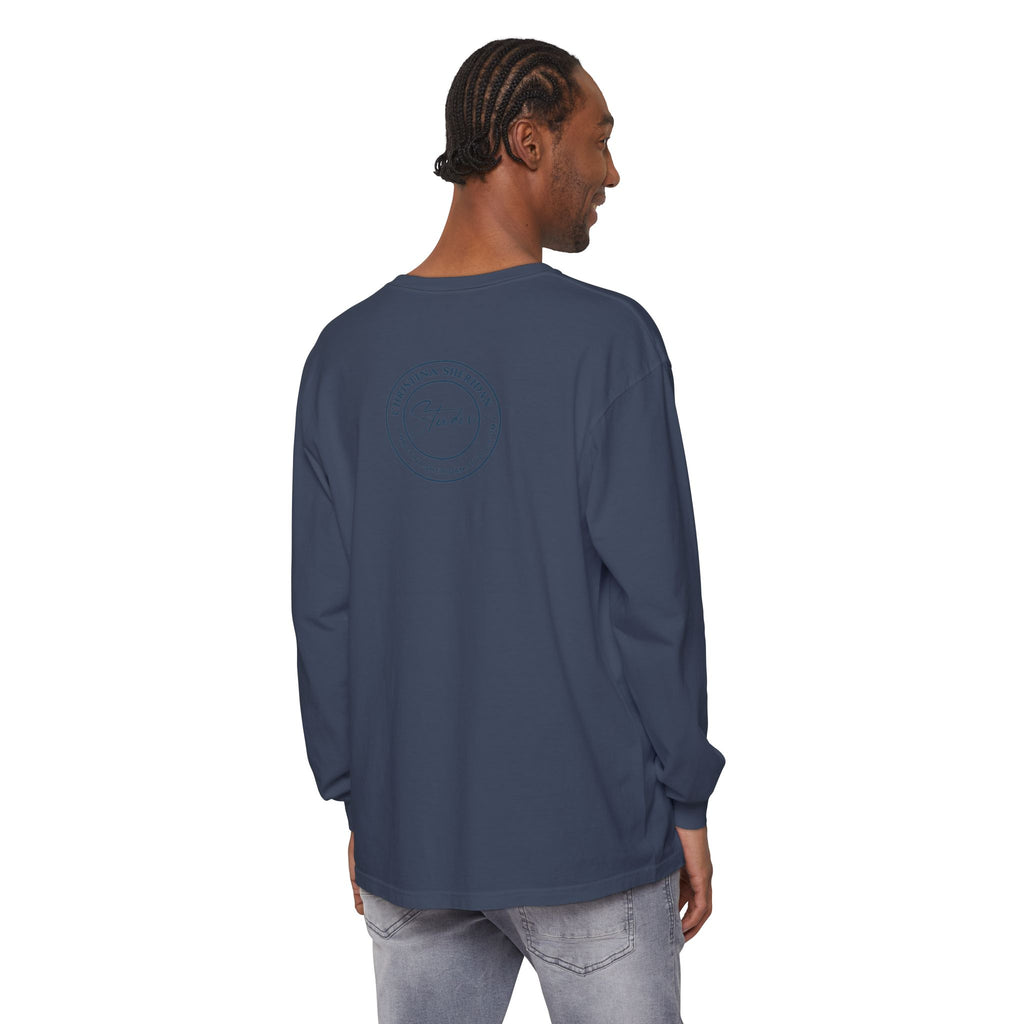 Long Sleeve T‑Shirt — Minimalist Studio Logo Back Print