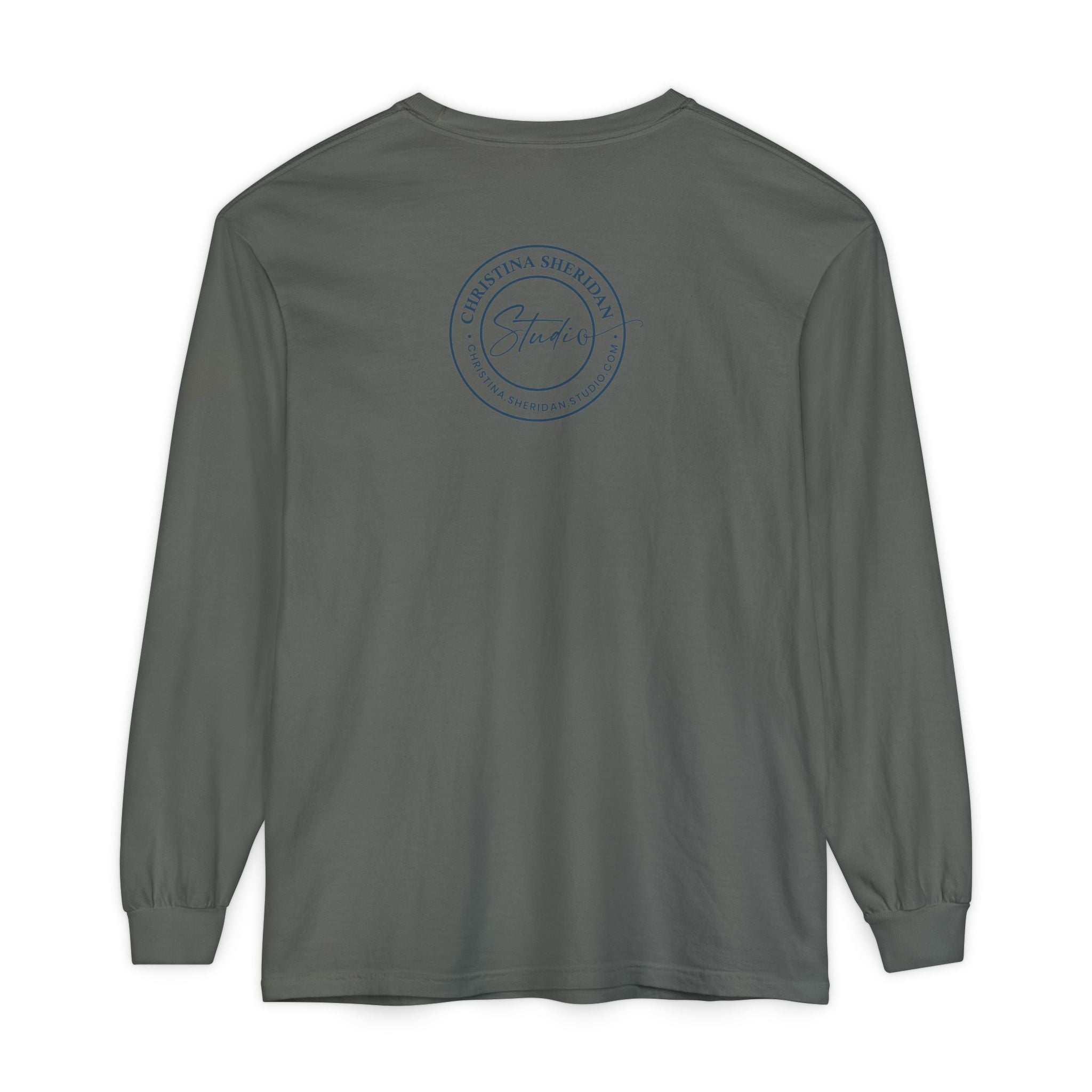 Long Sleeve T‑Shirt — Minimalist Studio Logo Back Print