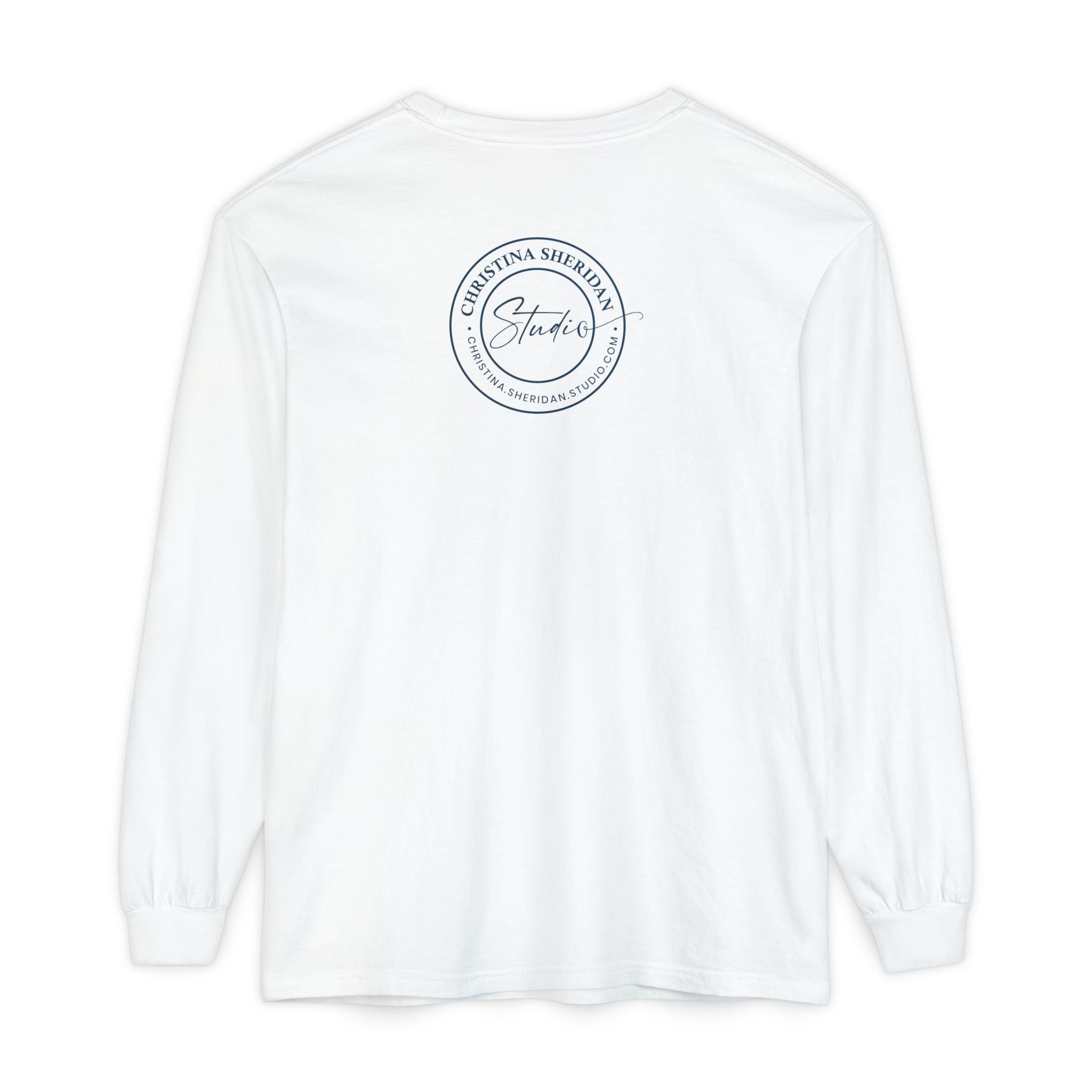 Blue Eye Whore Novel-Inspired Long Sleeve Tee — Dark Cinematic Design