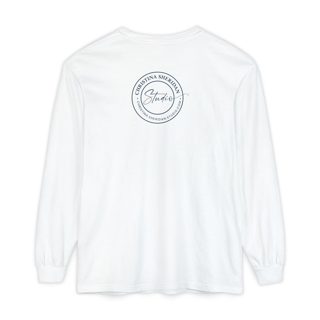 Long Sleeve T‑Shirt — Minimalist Studio Logo Back Print