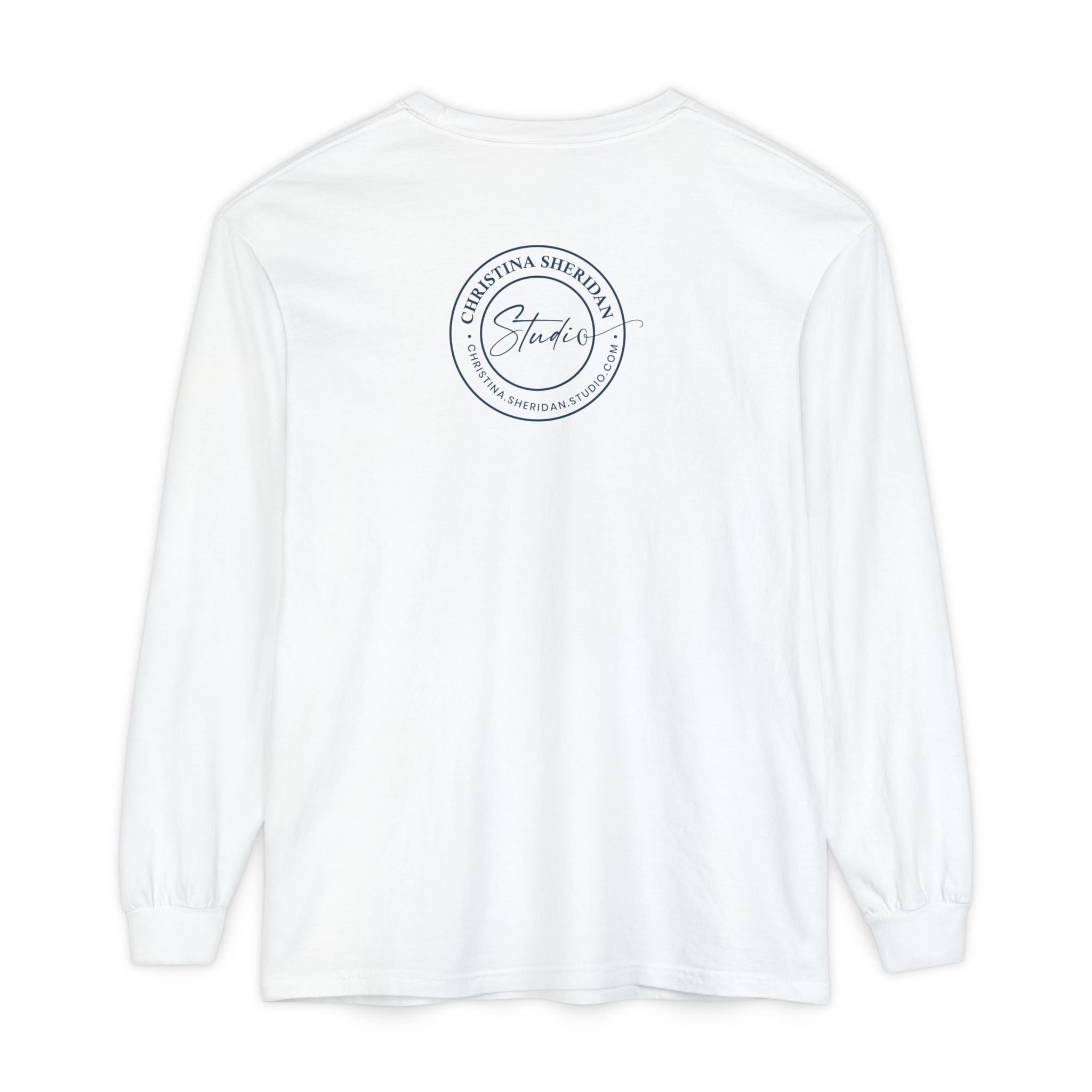 Long Sleeve T‑Shirt — Minimalist Studio Logo Back Print