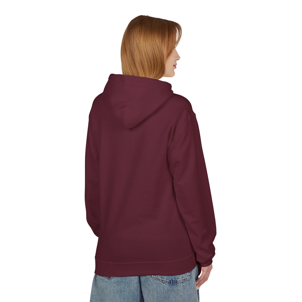 Crime Novel Typography Hoodie — Bold Minimalist Reader Sweatshirt