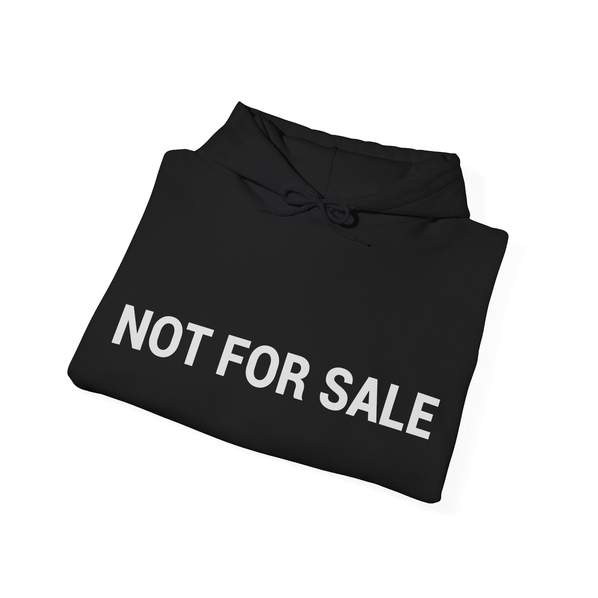 "Not For Sale" White Hoodie — Minimal Graphic Pullover