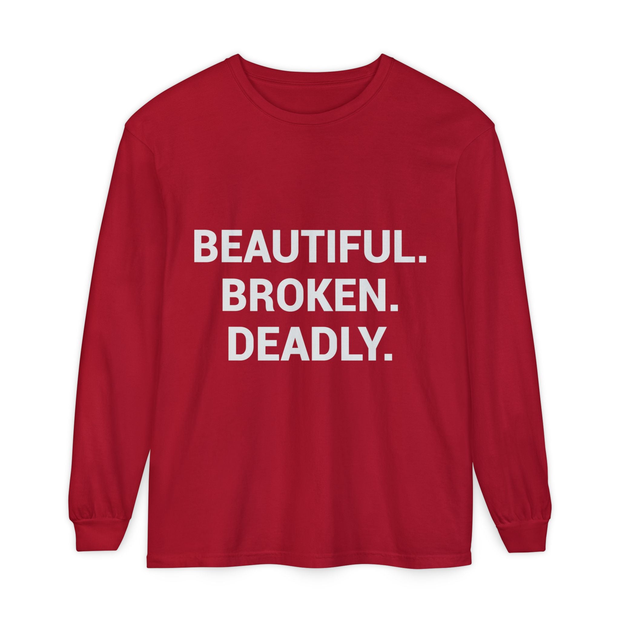 Blue Eye Whore Novel-Inspired Long Sleeve Tee — Dark Cinematic Design