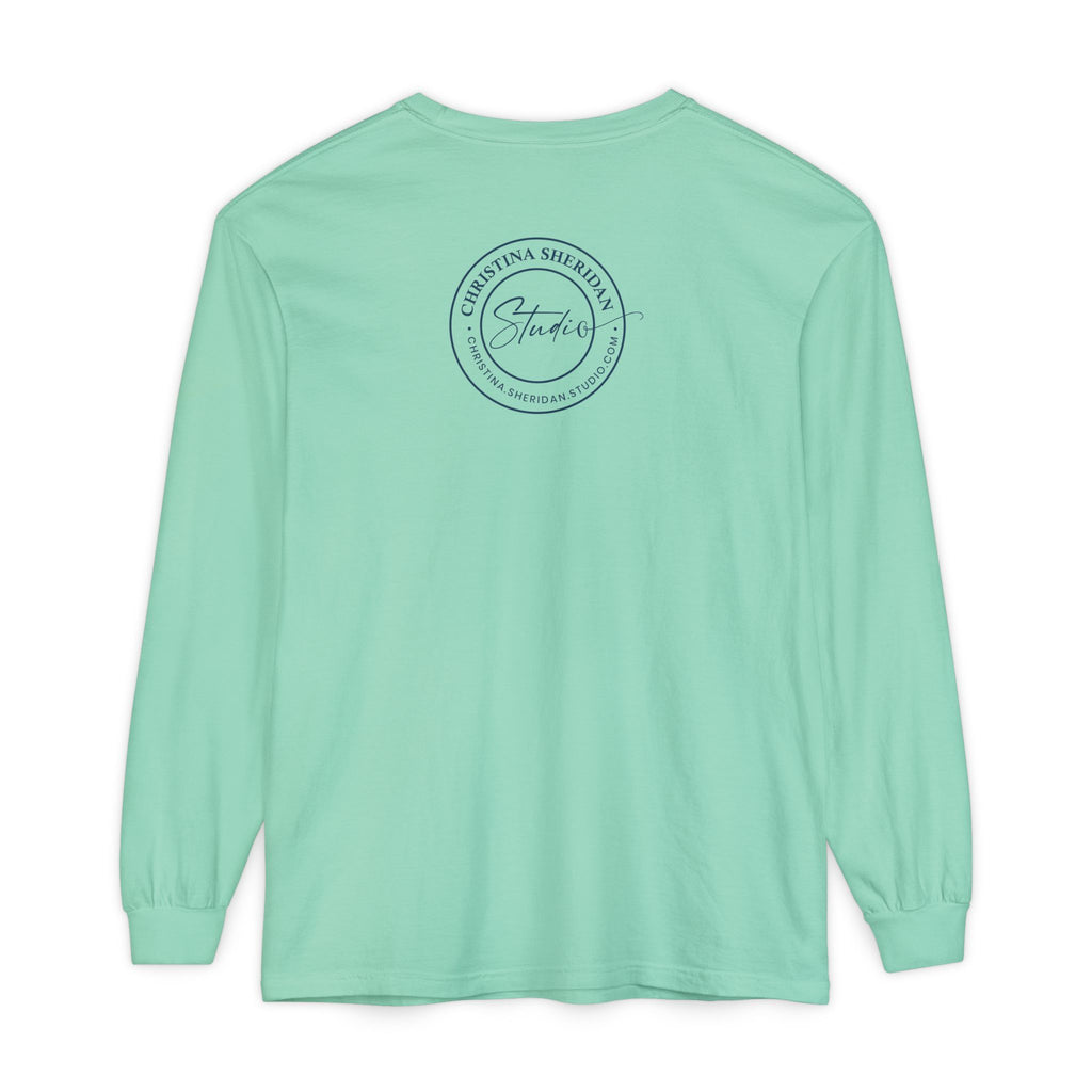 Blue Eye Whore Novel-Inspired Long Sleeve Tee — Dark Cinematic Design