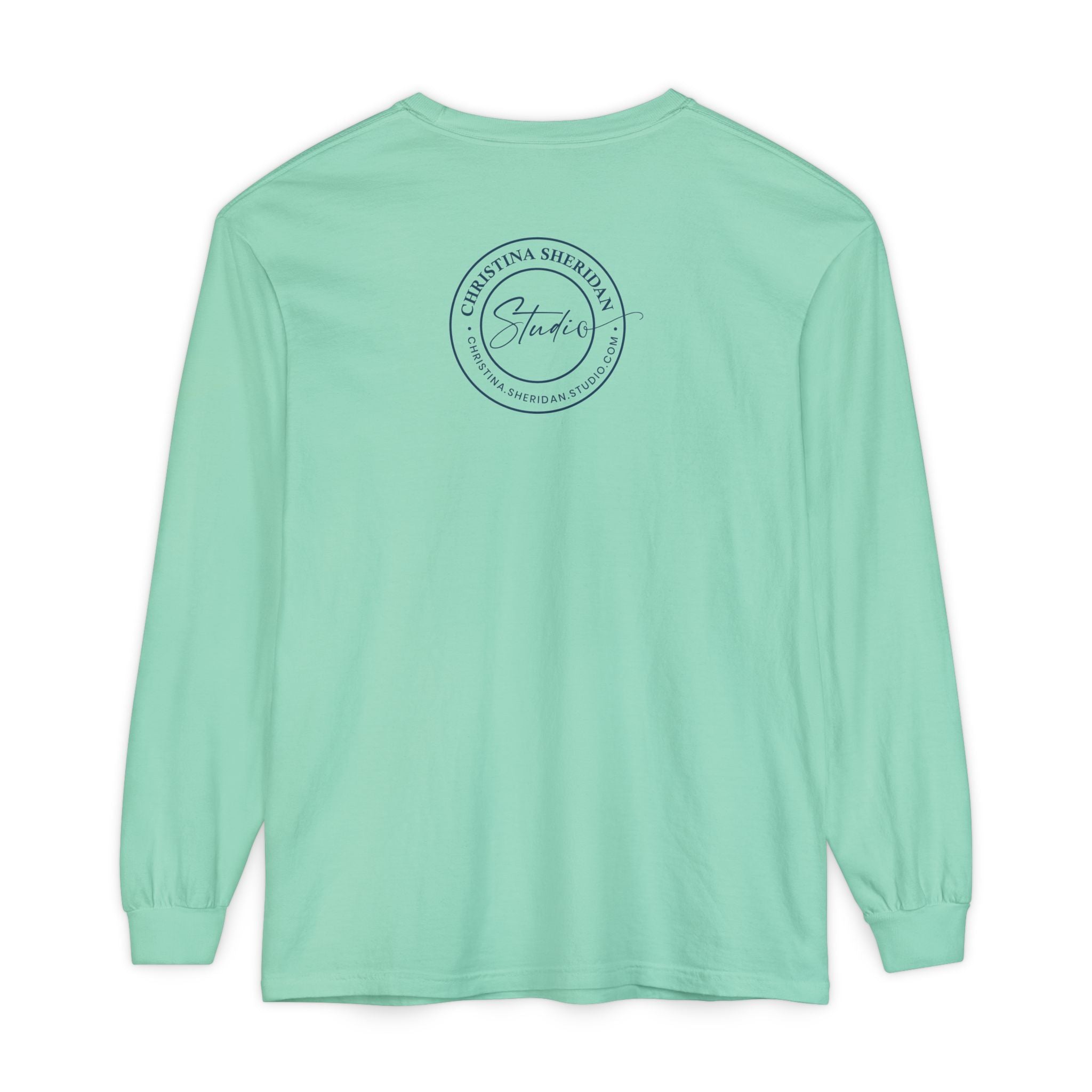 Blue Eye Whore Novel-Inspired Long Sleeve Tee — Dark Cinematic Design