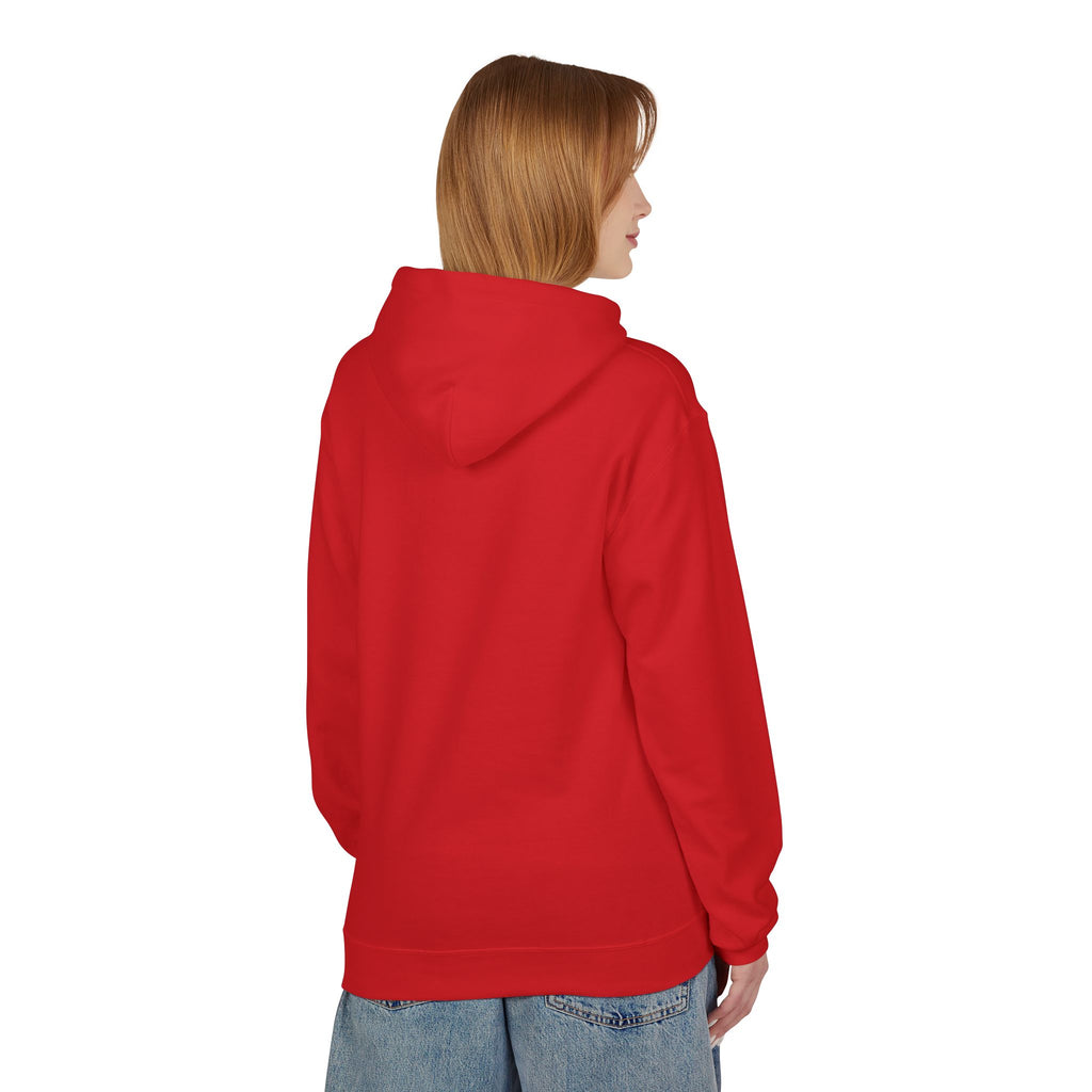 Crime Novel Typography Hoodie — Bold Minimalist Reader Sweatshirt