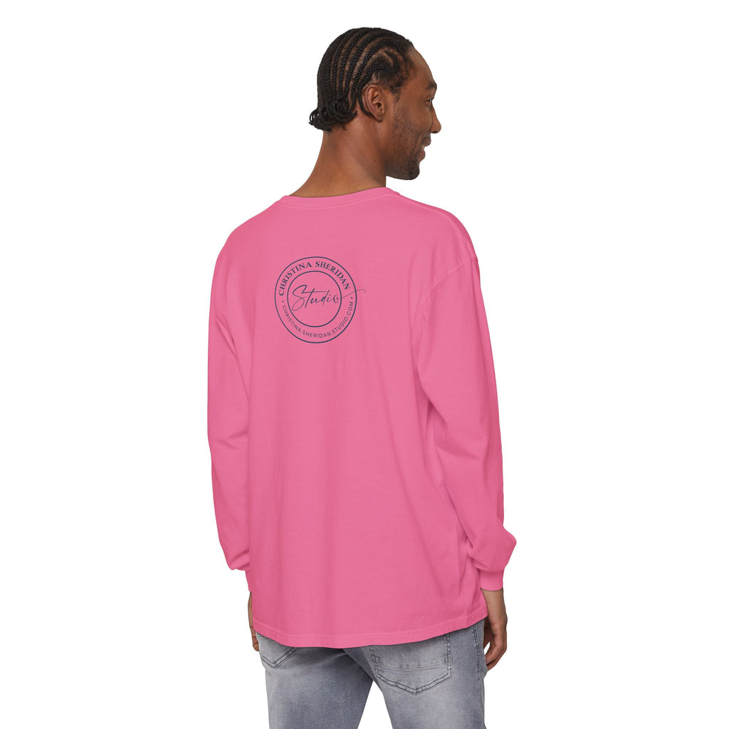 Long Sleeve T‑Shirt — Minimalist Studio Logo Back Print