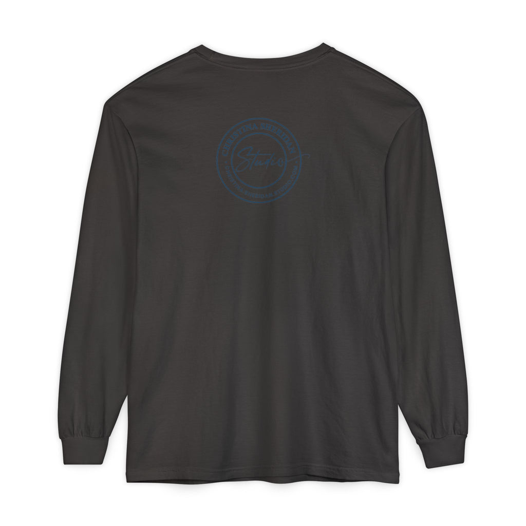Long Sleeve T‑Shirt — Minimalist Studio Logo Back Print