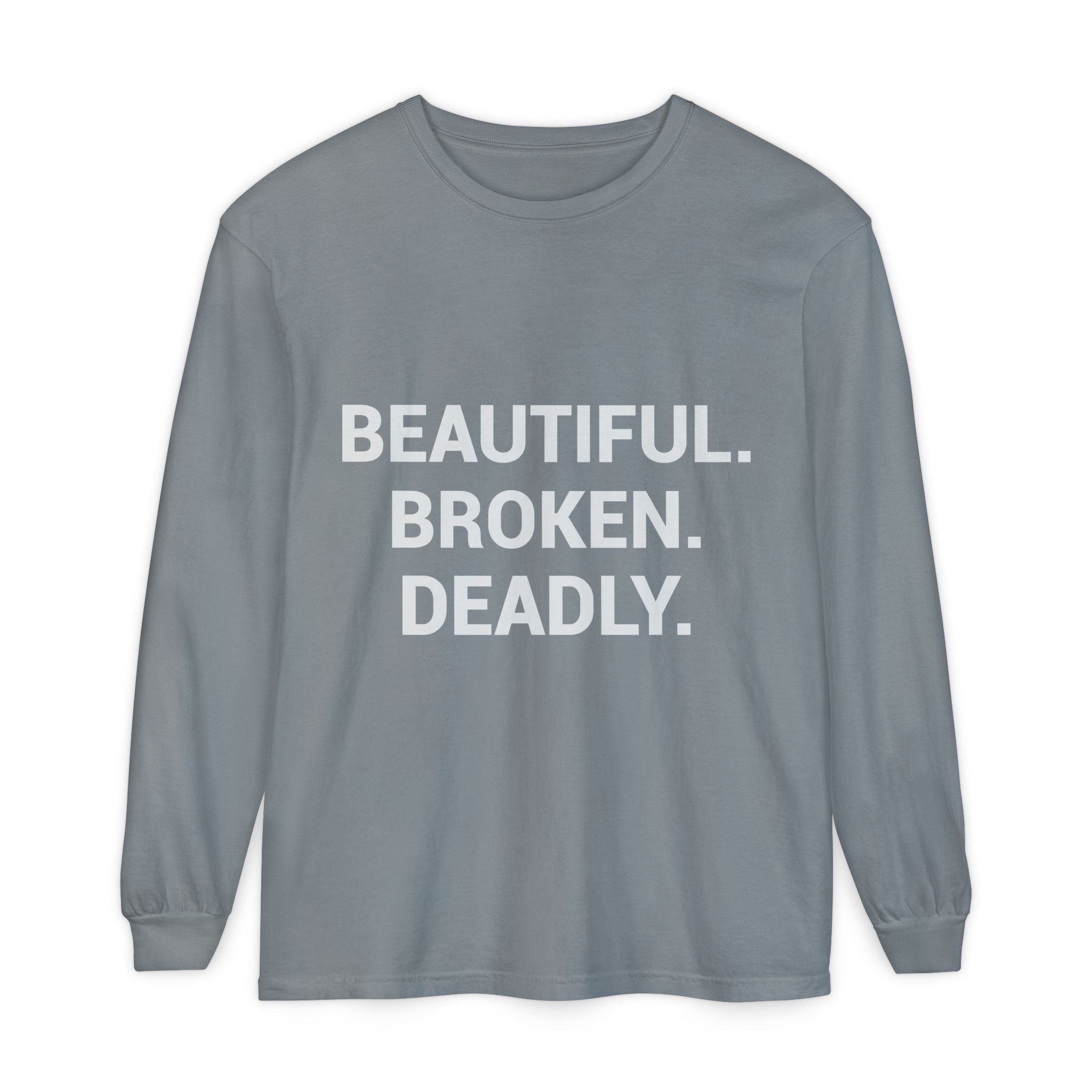 Blue Eye Whore Novel-Inspired Long Sleeve Tee — Dark Cinematic Design