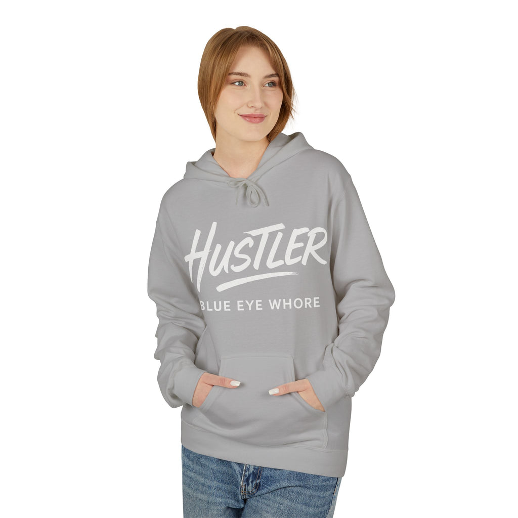 Crime Novel Typography Hoodie — Bold Minimalist Reader Sweatshirt