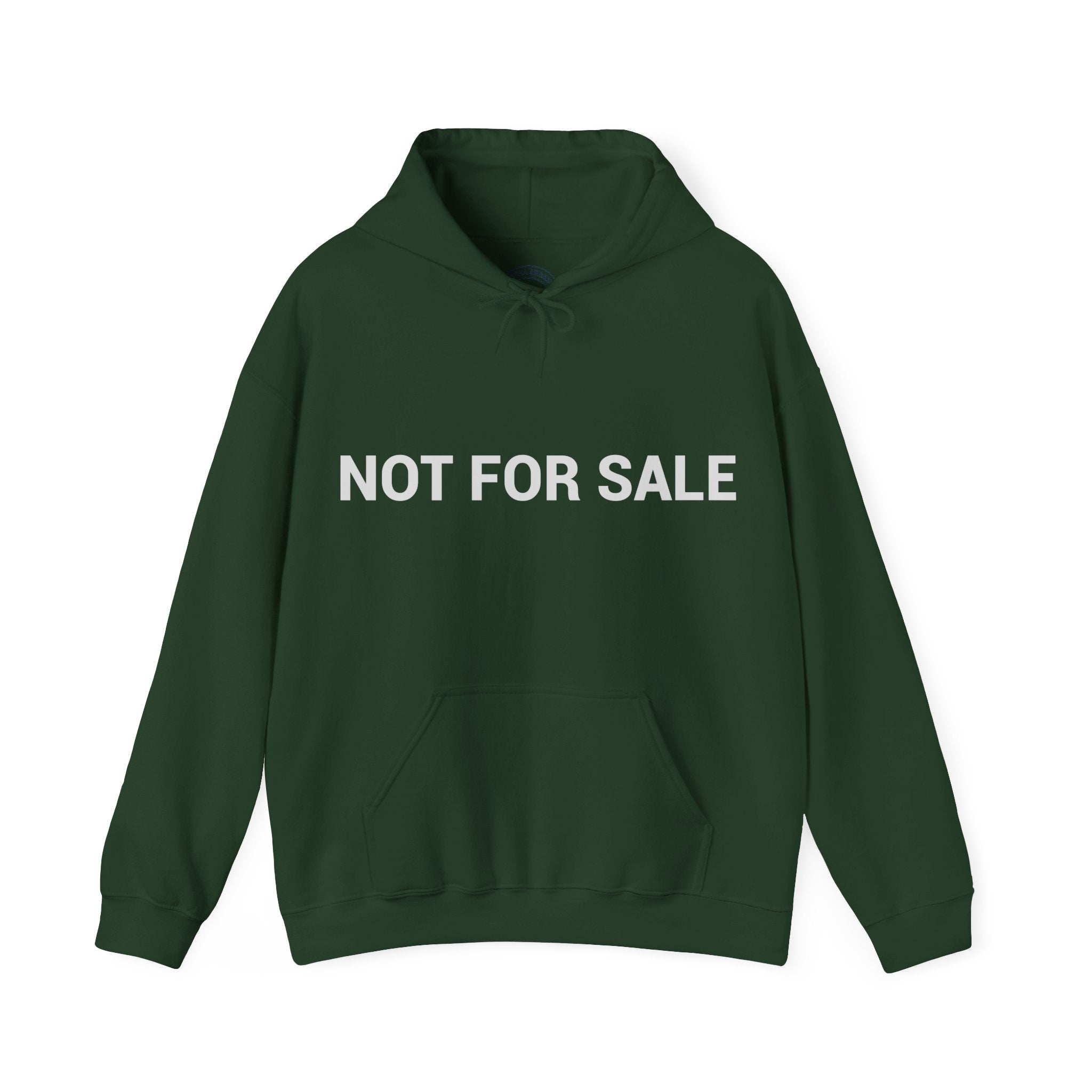 "Not For Sale" White Hoodie — Minimal Graphic Pullover