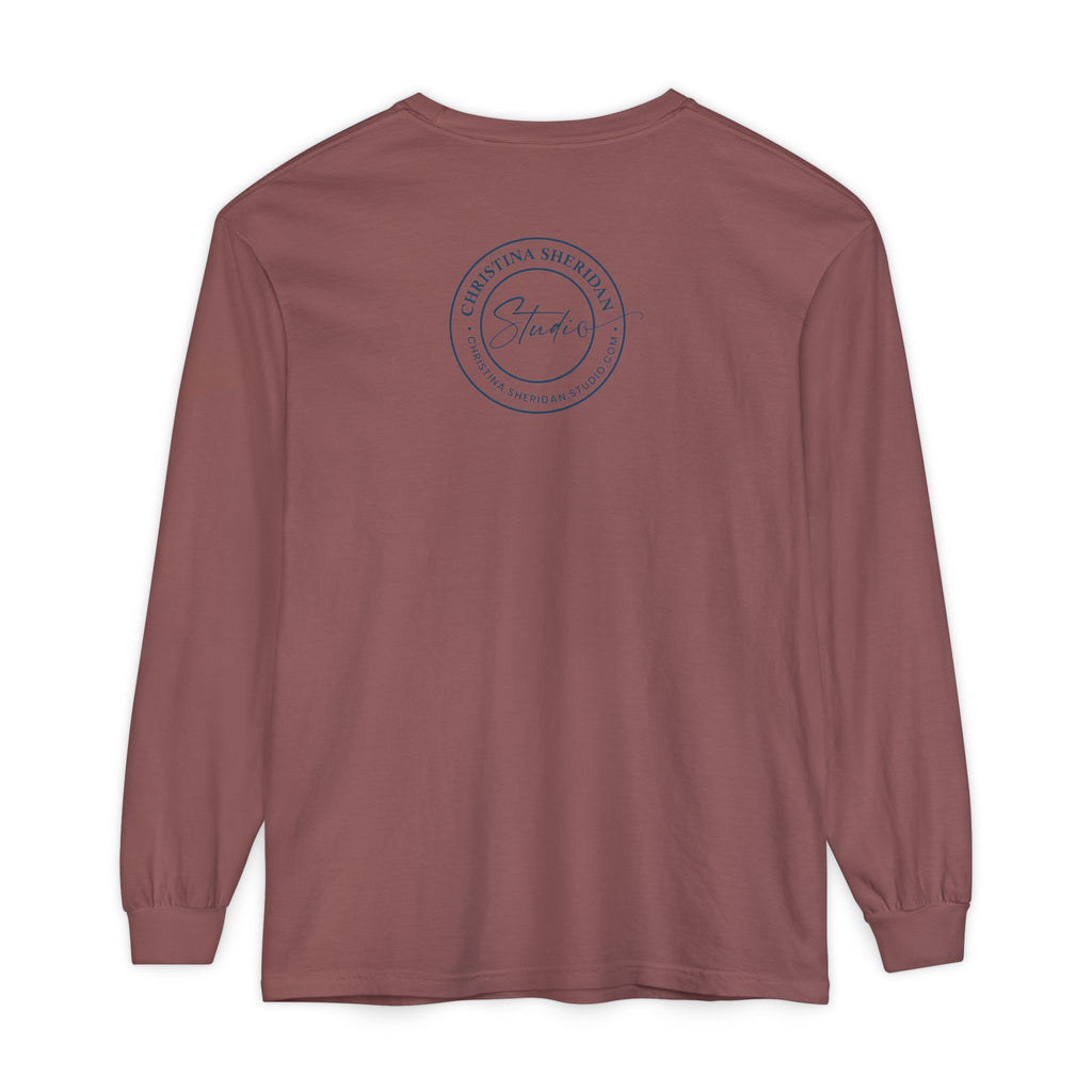 Blue Eye Whore Novel-Inspired Long Sleeve Tee — Dark Cinematic Design