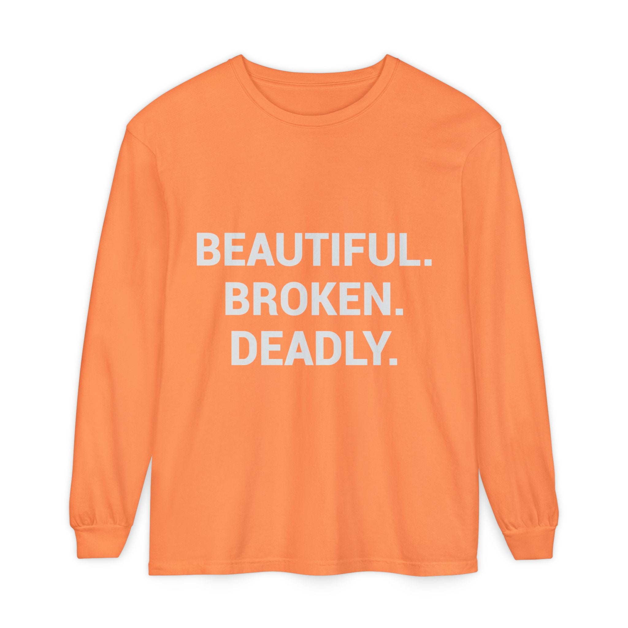 Blue Eye Whore Novel-Inspired Long Sleeve Tee — Dark Cinematic Design