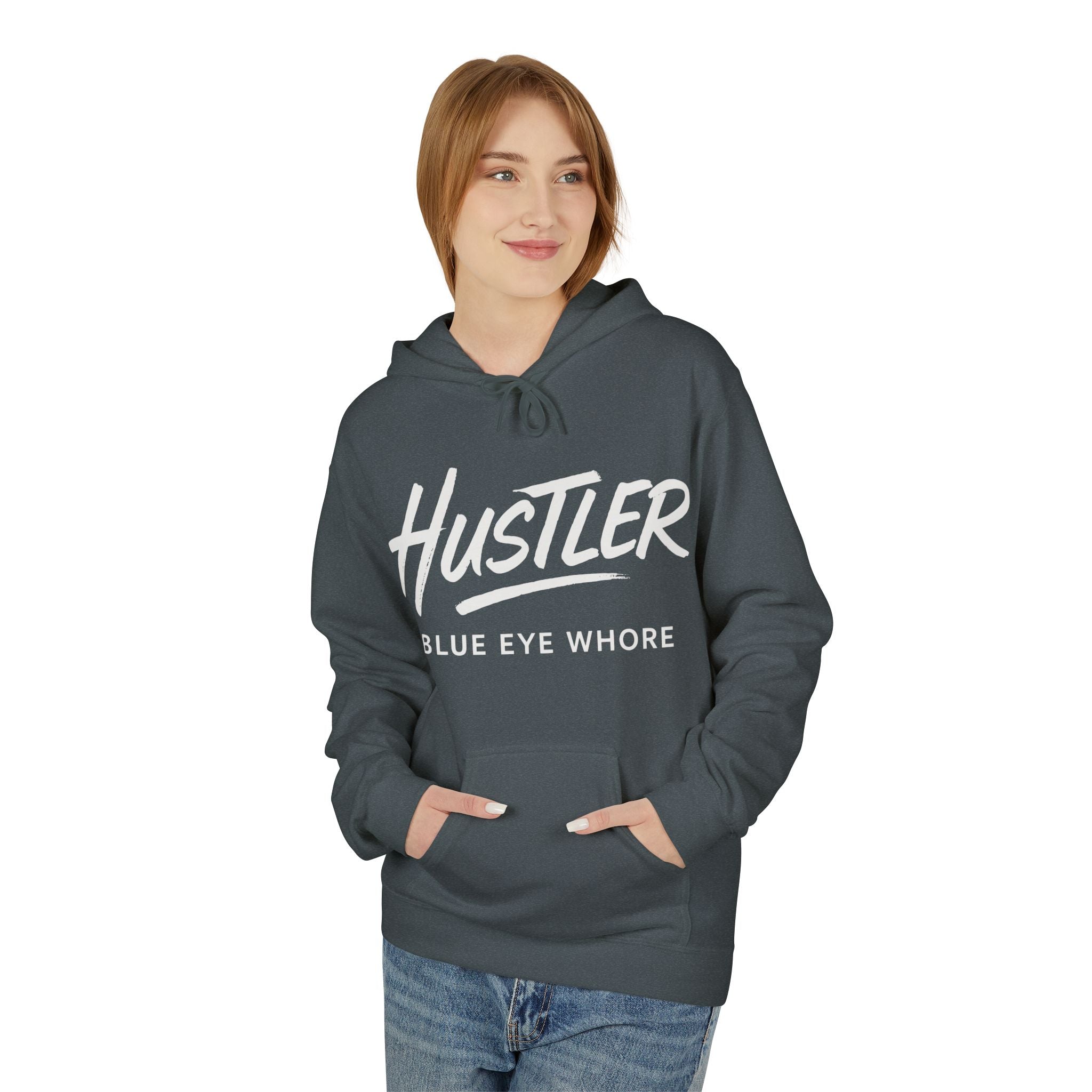 Crime Novel Typography Hoodie — Bold Minimalist Reader Sweatshirt