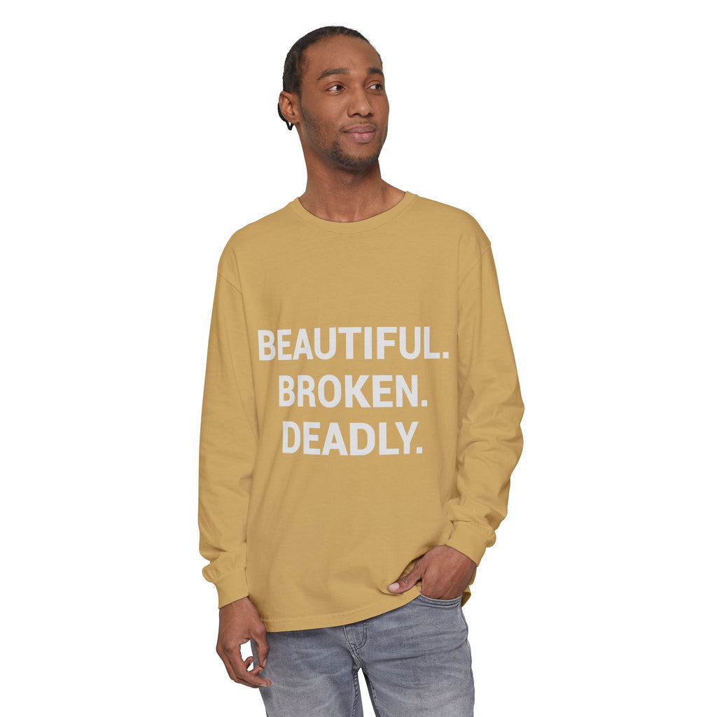 Blue Eye Whore Novel-Inspired Long Sleeve Tee — Dark Cinematic Design