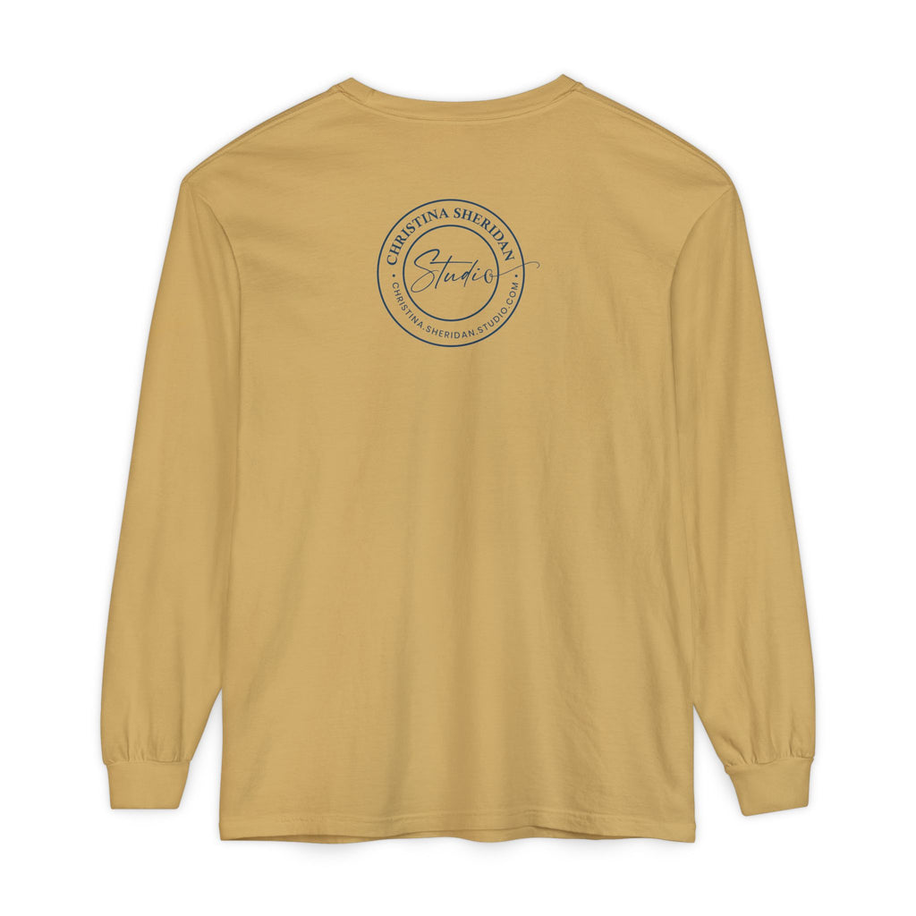 Blue Eye Whore Novel-Inspired Long Sleeve Tee — Dark Cinematic Design