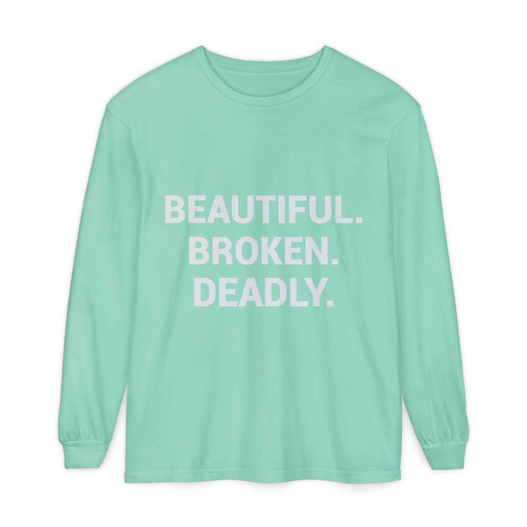 Blue Eye Whore Novel-Inspired Long Sleeve Tee — Dark Cinematic Design