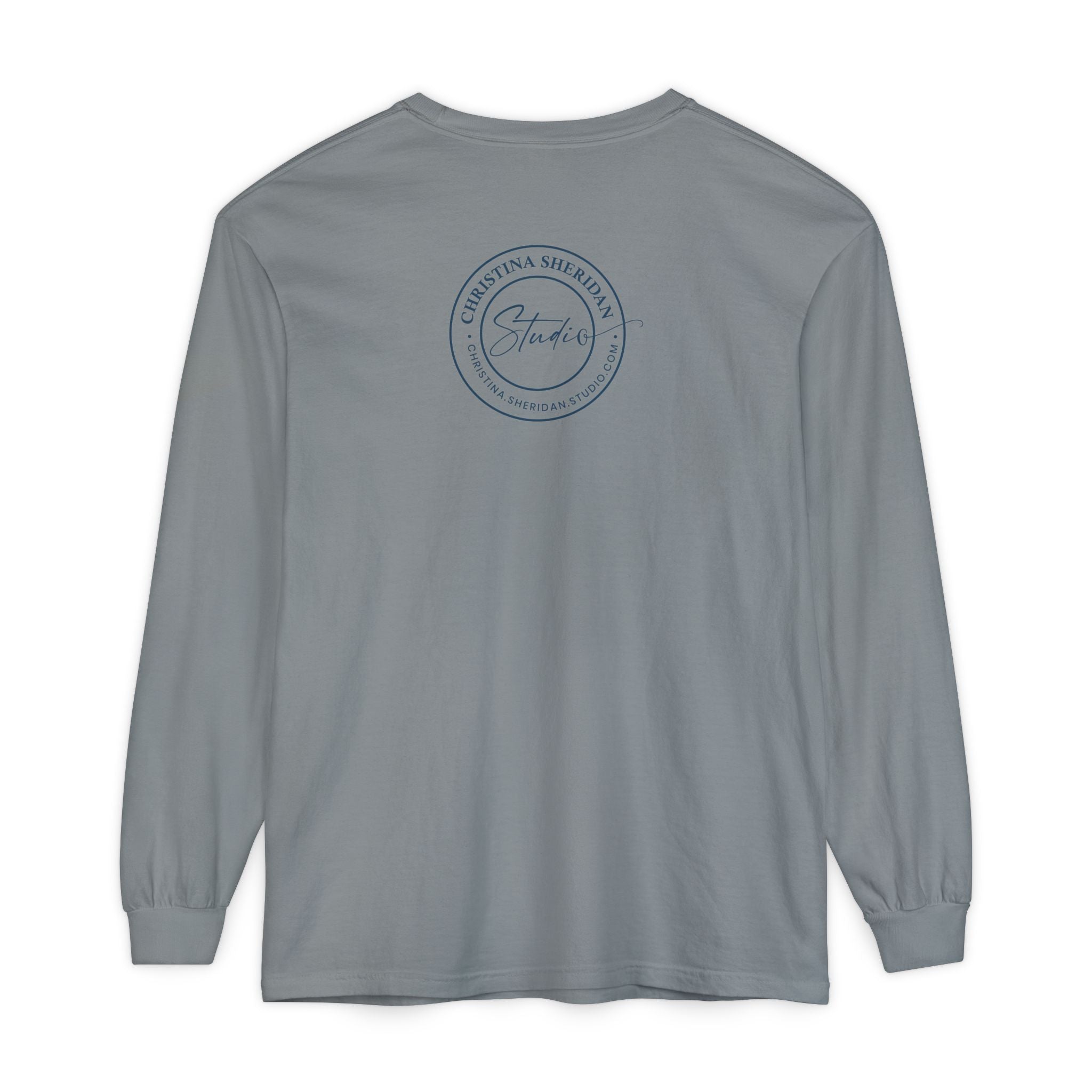 Long Sleeve T‑Shirt — Minimalist Studio Logo Back Print