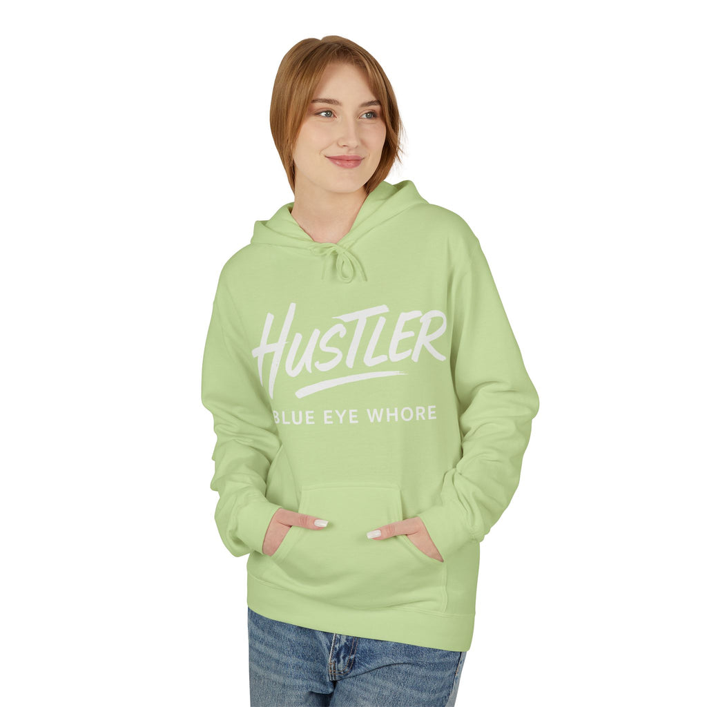 Crime Novel Typography Hoodie — Bold Minimalist Reader Sweatshirt