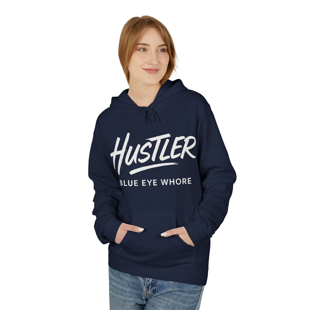 Crime Novel Typography Hoodie — Bold Minimalist Reader Sweatshirt