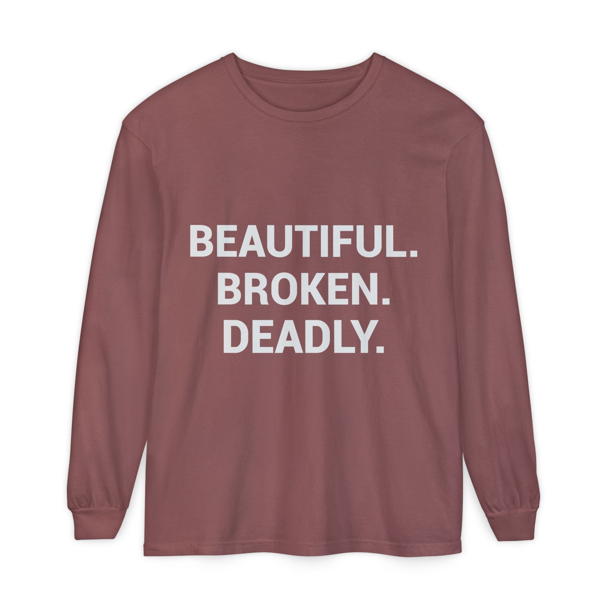 Blue Eye Whore Novel-Inspired Long Sleeve Tee — Dark Cinematic Design