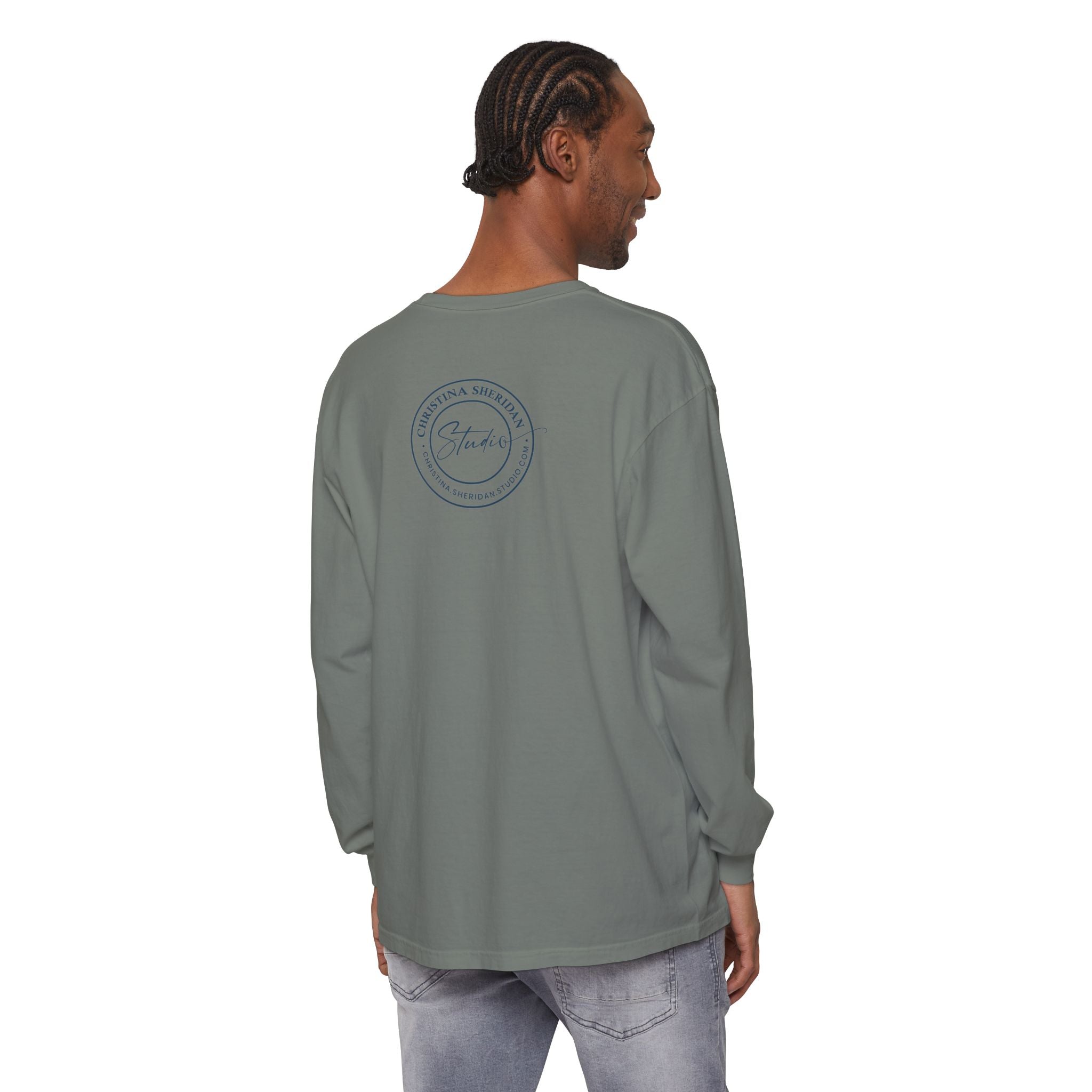 Blue Eye Whore Novel-Inspired Long Sleeve Tee — Dark Cinematic Design