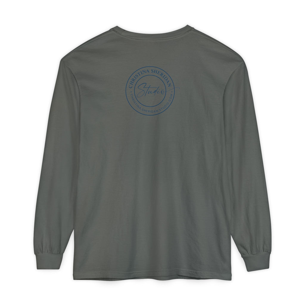 Blue Eye Whore Novel-Inspired Long Sleeve Tee — Dark Cinematic Design