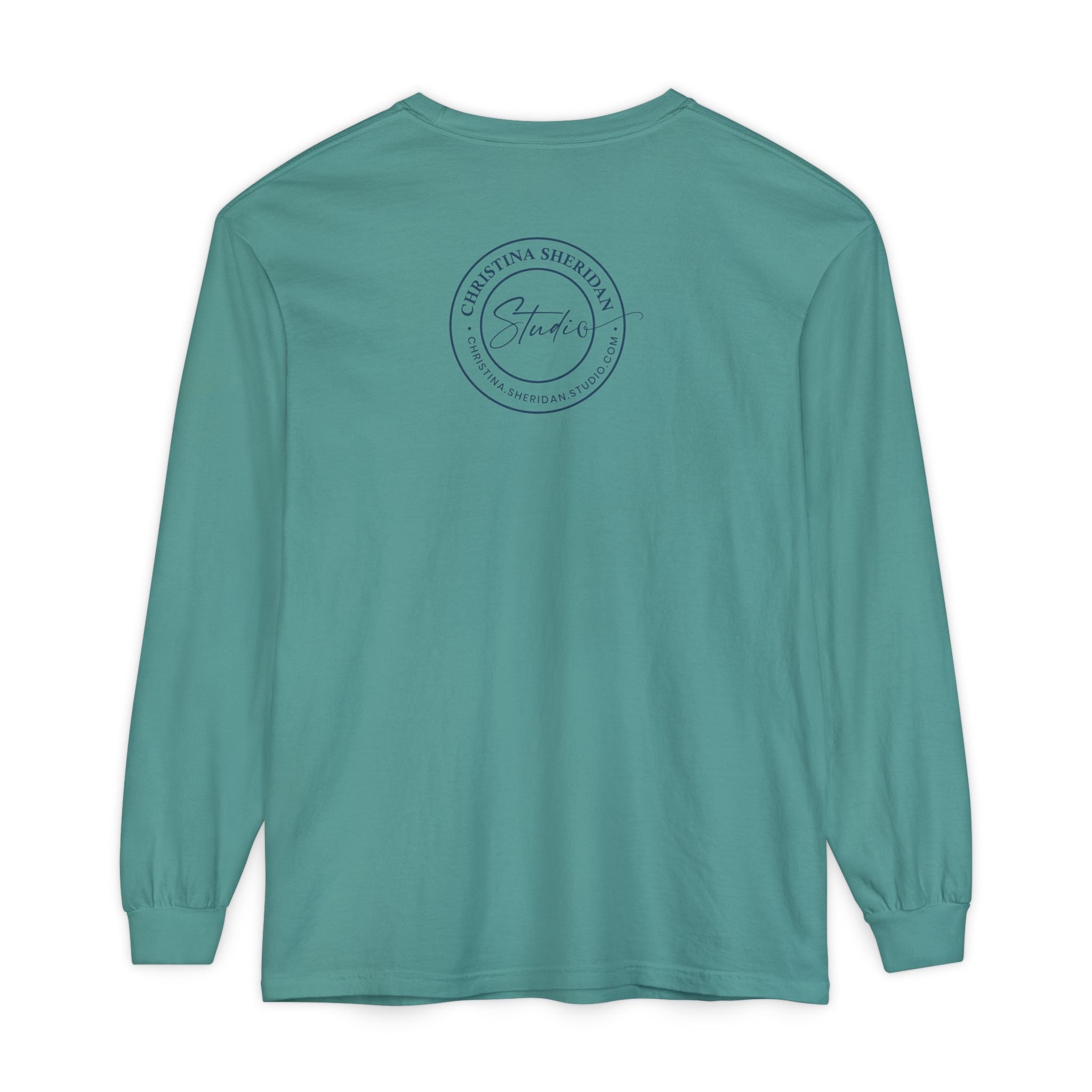 Blue Eye Whore Novel-Inspired Long Sleeve Tee — Dark Cinematic Design