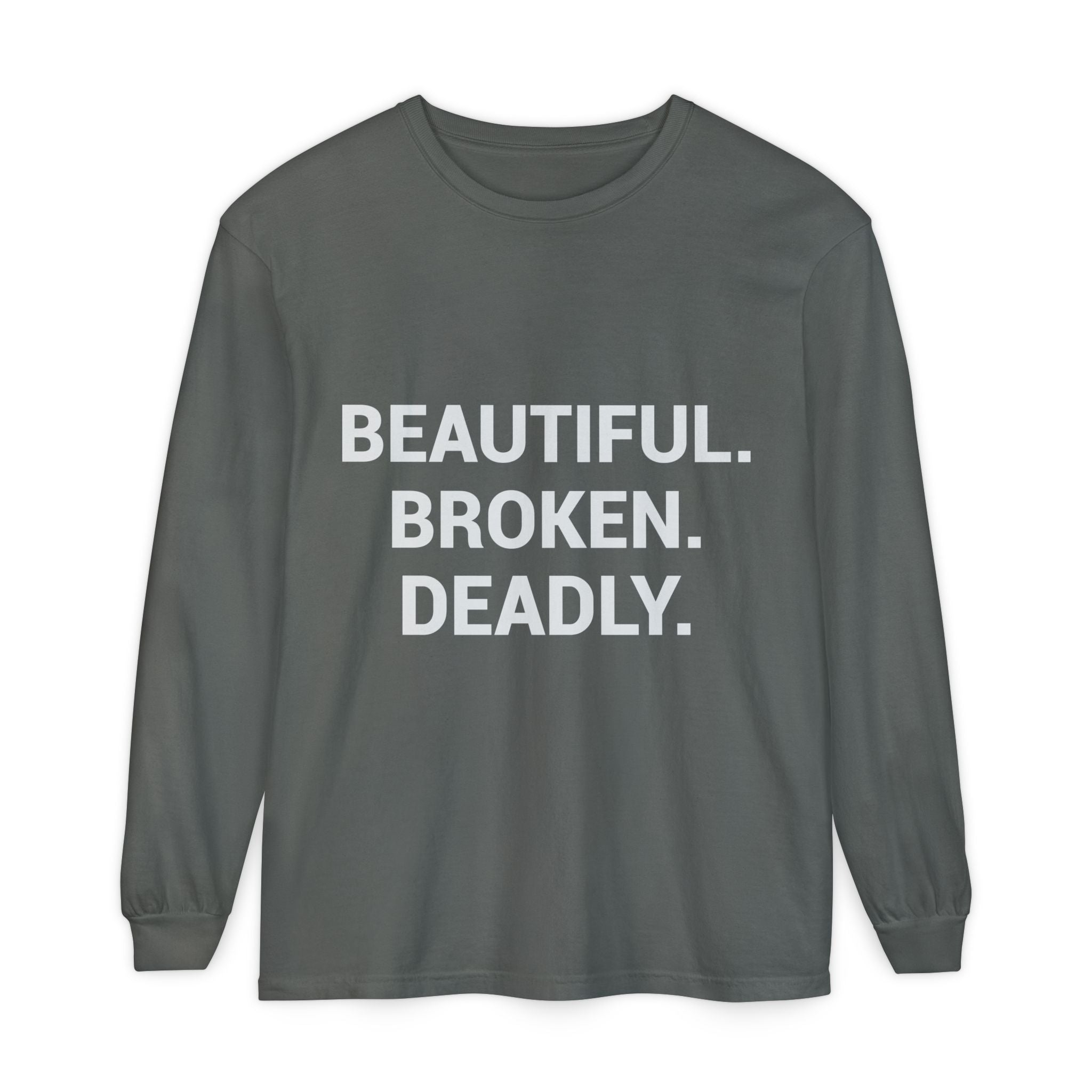 Blue Eye Whore Novel-Inspired Long Sleeve Tee — Dark Cinematic Design