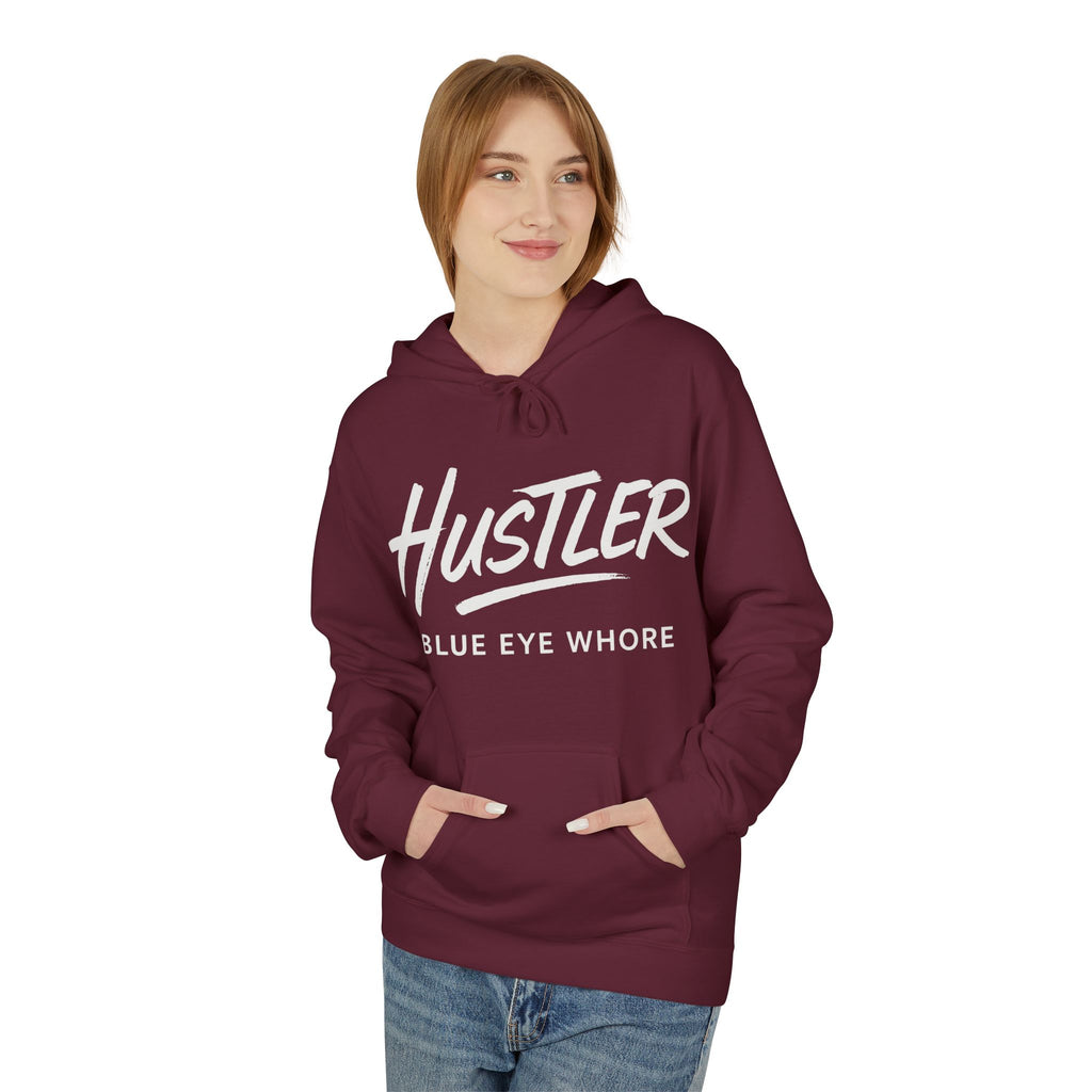 Crime Novel Typography Hoodie — Bold Minimalist Reader Sweatshirt