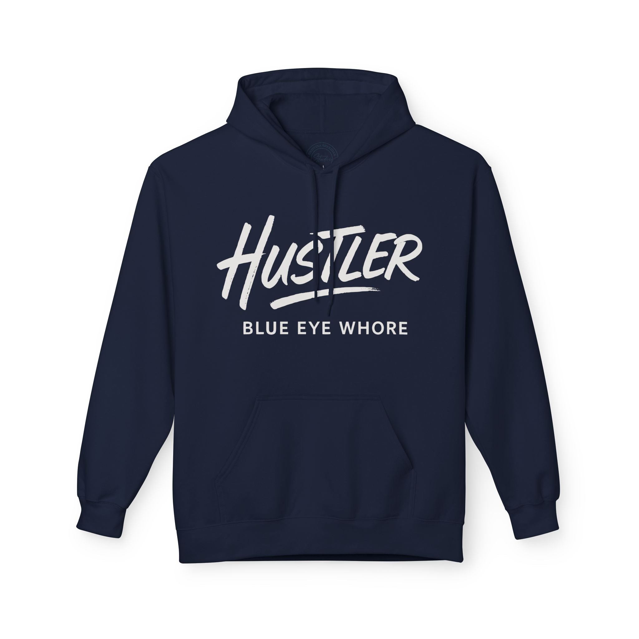 Crime Novel Typography Hoodie — Bold Minimalist Reader Sweatshirt